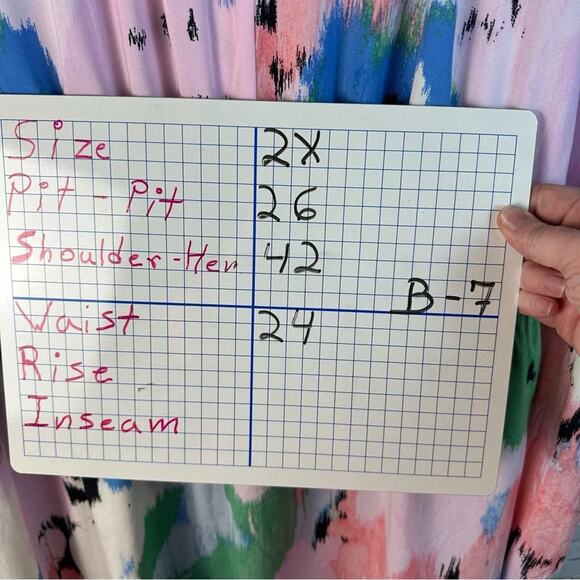 AVA & VIV mine Dress pastel colorful v-neck coastal spring Bohemian plus size - Picture 9 of 10